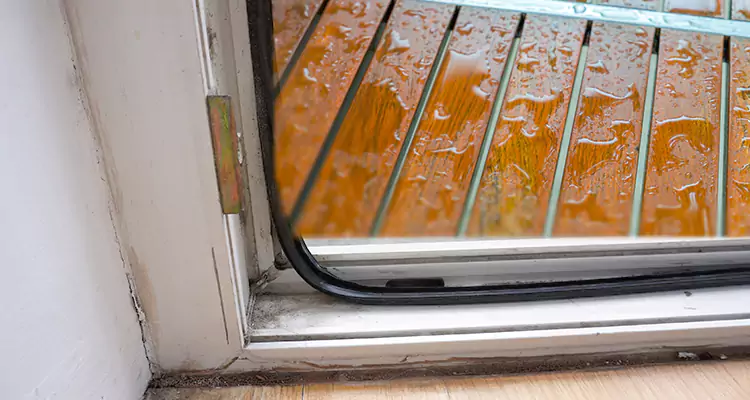 Water Leaking Wooden Patio Doors Repair in Merritt Island, FL
